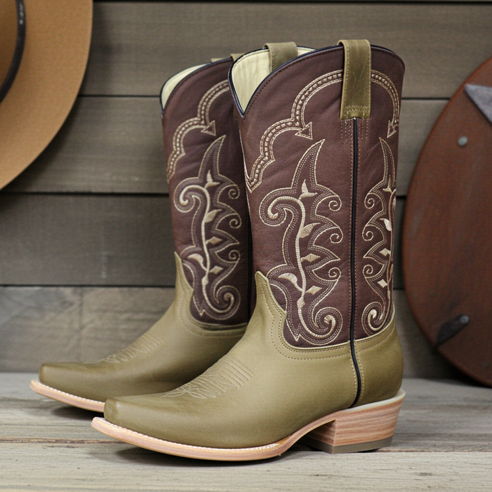 1153 - RockinLeather Men's Narrow Square Toe Western Boot