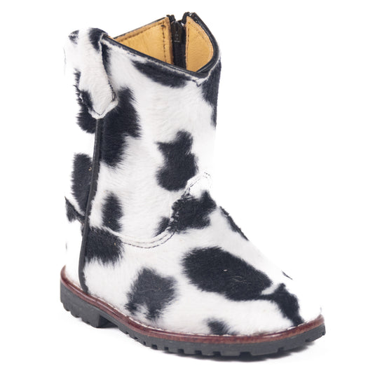 5512 T - RockinLeather Toddler Cow Print Boot