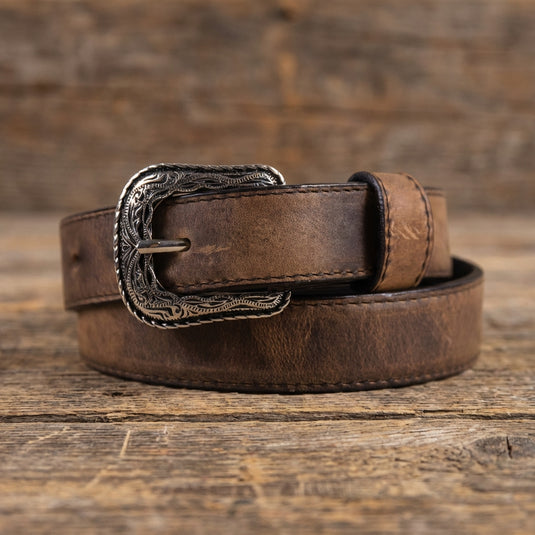 B1055 - RockinLeather Children's Oiled Brown Leather Belt
