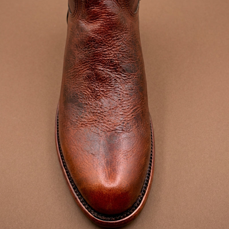 Load image into Gallery viewer, 8032 - RockinLeather Men's Brown Zip Up Cowhide Western Boots
