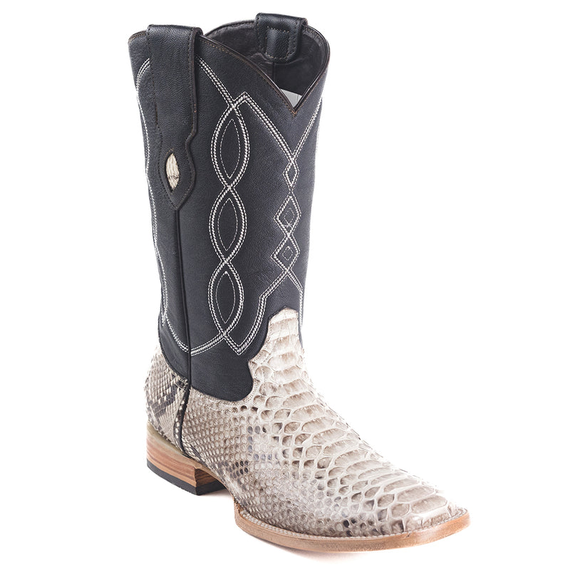 Load image into Gallery viewer, 8005 - RockinLeather Men&#39;s Natural Python Square Toe Western Boot
