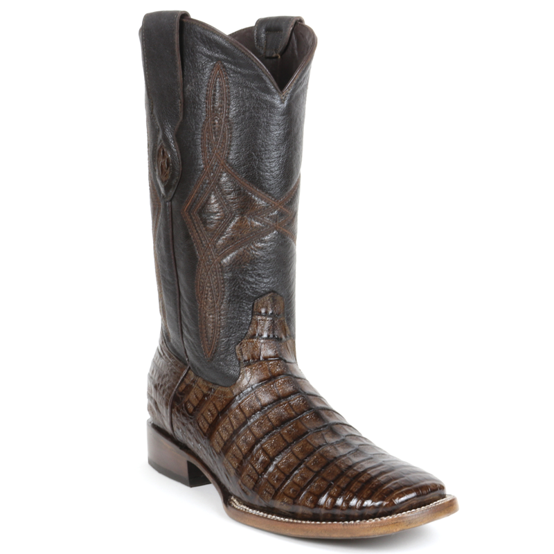 Load image into Gallery viewer, 8007 - RockinLeather Men&#39;s Infinity Caiman Square Toe Western Boot
