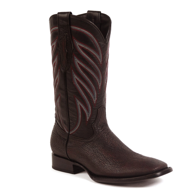 Load image into Gallery viewer, 8027 - RockinLeather Men&#39;s Black Cherry Genuine Sharkskin Boots
