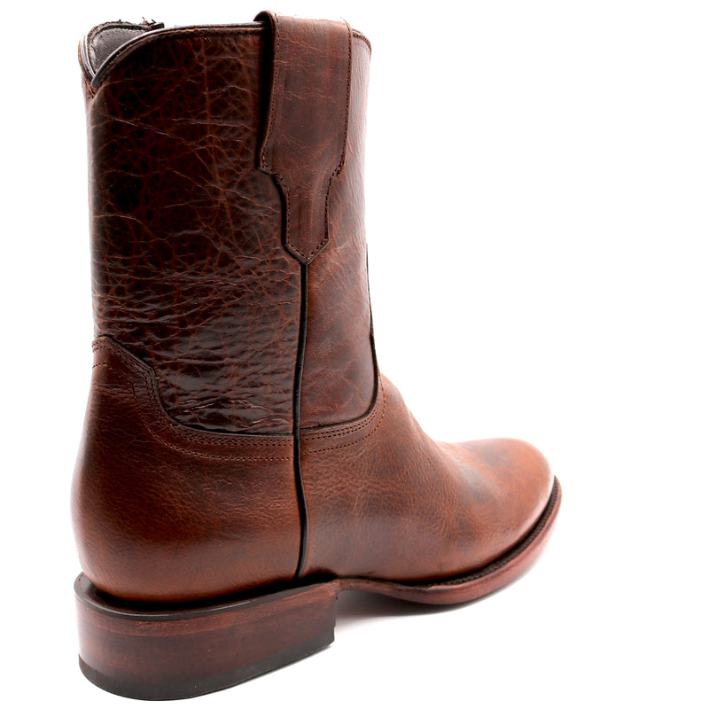 Load image into Gallery viewer, 8032 - RockinLeather Men&#39;s Brown Zip Up Cowhide Western Boots
