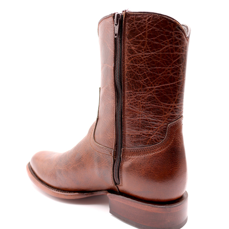 Load image into Gallery viewer, 8032 - RockinLeather Men&#39;s Brown Zip Up Cowhide Western Boots

