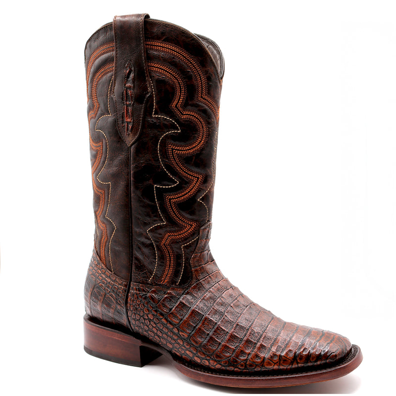 Load image into Gallery viewer, 8033 - RockinLeather Men&#39;s Caiman Square Toe Western Boot

