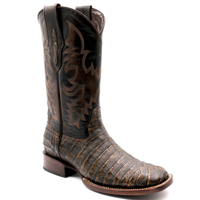 Load image into Gallery viewer, 8035 - RockinLeather Men&#39;s Caiman Square Toe Western Boot
