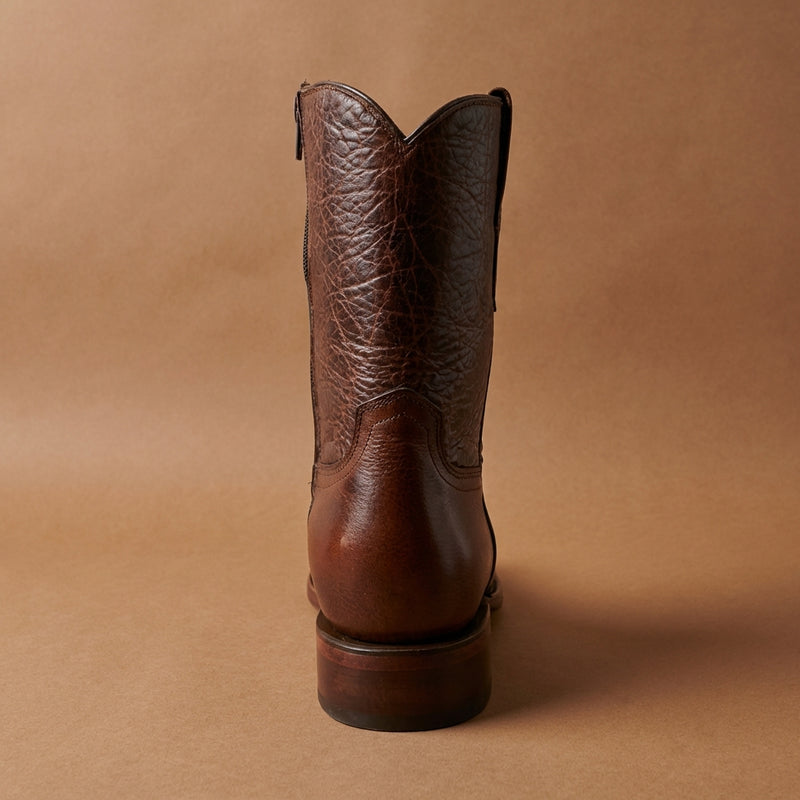 Load image into Gallery viewer, 8032 - RockinLeather Men's Brown Zip Up Cowhide Western Boots
