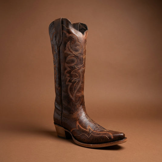 8300 - RockinLeather Women's Hand Painted Snip Toe Boot