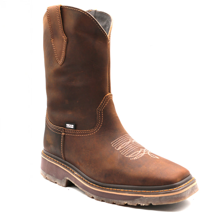 9003 - RockinLeather Men's Crazy Horse Square Toe Work Boot