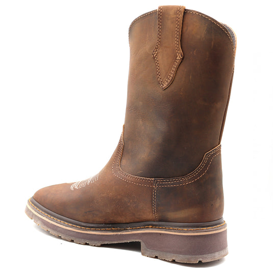 9003 - RockinLeather Men's Crazy Horse Square Toe Work Boot