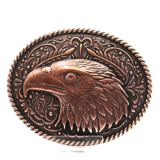 RLB507 - RockinLeather Pewter Eagle Head Belt Buckle