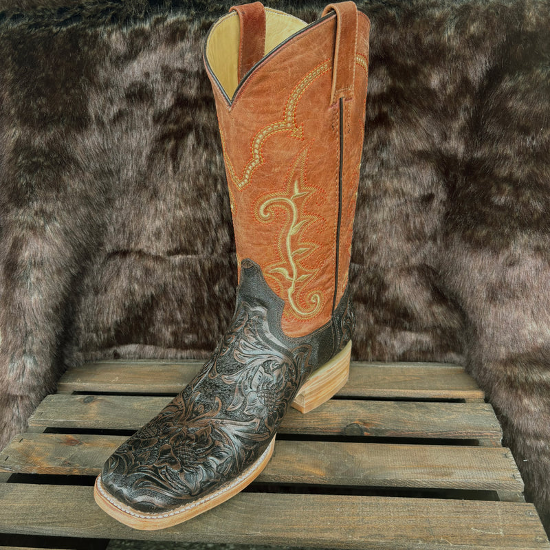 Load image into Gallery viewer, 1190 - RockinLeather Men&#39;s Stamped Cowhide Leather Boot
