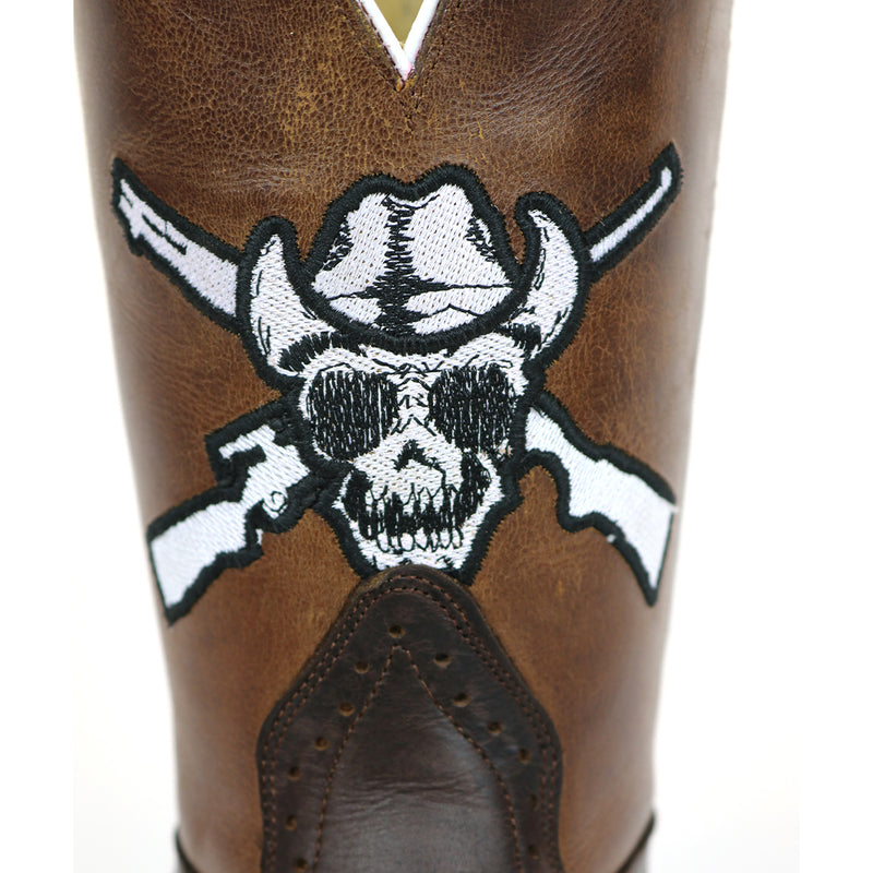 Load image into Gallery viewer, OUT8004 - RockinLeather Men&#39;s Outlaw Logo Western Boot
