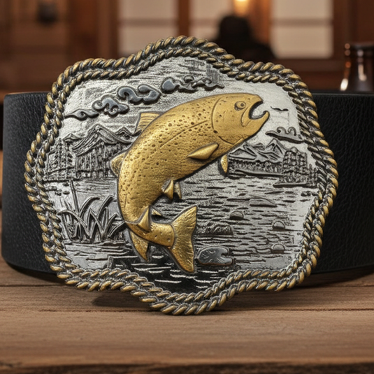 RLB520 - RockinLeather Fish Belt Buckle