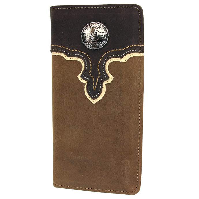 W110 - RockinLeather Rodeo Wallet w/ Cowboy Prayer Concho