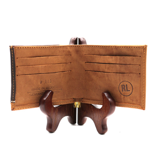 W113 - RockinLeather Bi-Fold Leather Wallet