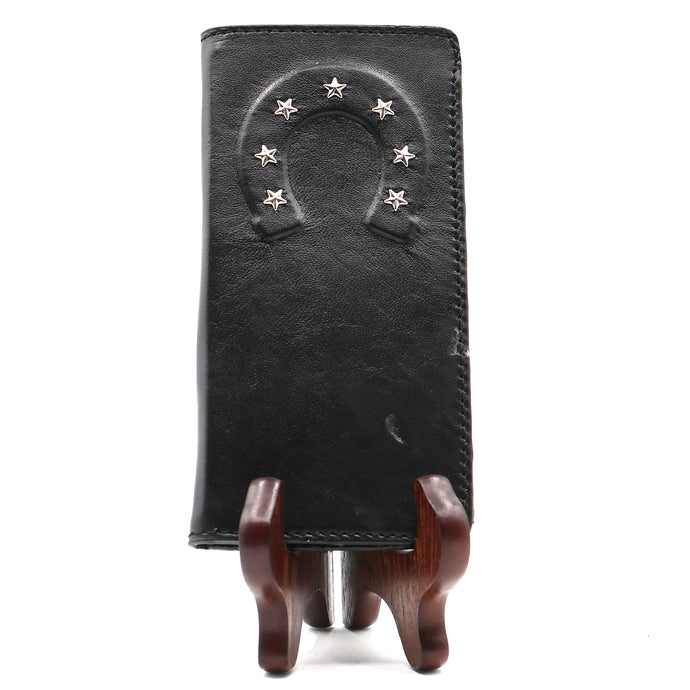 W125 - RockinLeather Rodeo Wallet w/ Raised Horseshoe