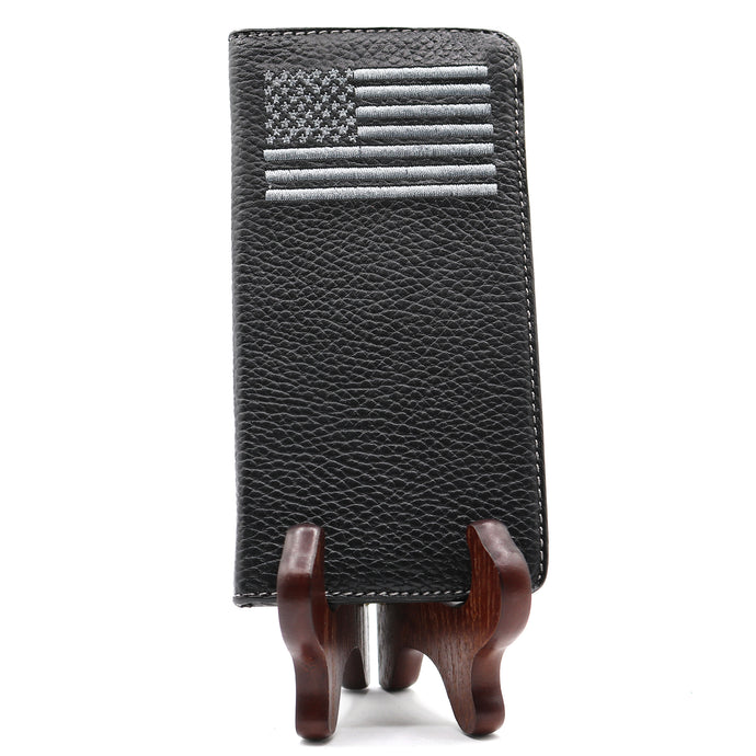 W126 - RockinLeather Rodeo Wallet w/ Embroidered Flag