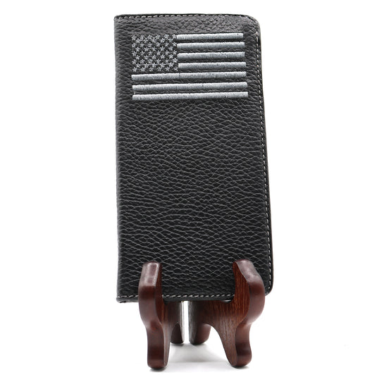 W126 - RockinLeather Rodeo Wallet w/ Embroidered Flag