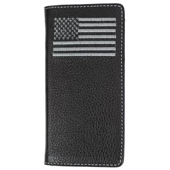 W126 - RockinLeather Rodeo Wallet w/ Embroidered Flag