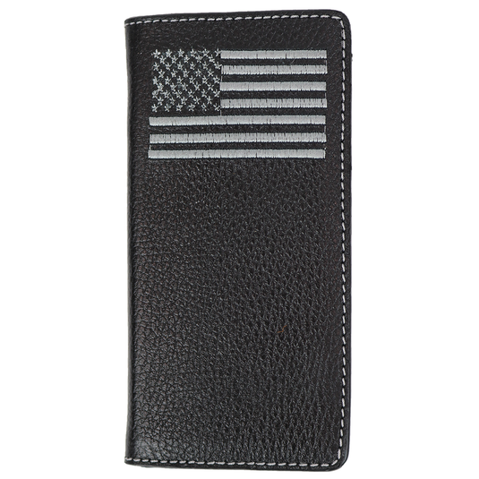 W126 - RockinLeather Rodeo Wallet w/ Embroidered Flag