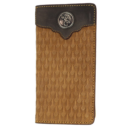 W131 - RockinLeather Rodeo Wallet w/ Deer Silhouette Concho