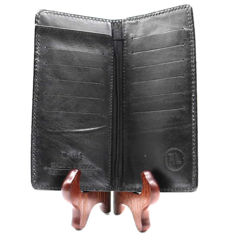 Load image into Gallery viewer, W135 - RockinLeather Black 2nd Amendment Concho Rodeo Wallet
