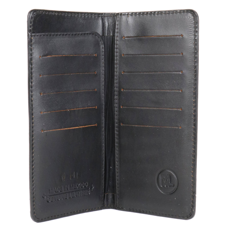 Load image into Gallery viewer, W141 - RockinLeather Black Cowhide Spartan Rodeo Wallet

