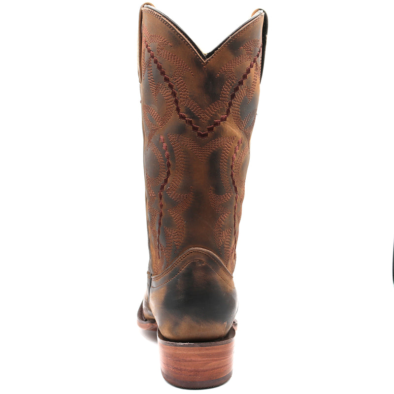 Load image into Gallery viewer, 2560 - RockinLeather Women&#39;s Distressed Brown Western Boot With Round Toe
