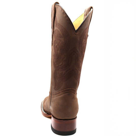 2802 - RockinLeather Women's Chocolate Crazy Horse Western Boot