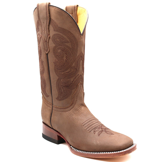 2802 - RockinLeather Women's Chocolate Crazy Horse Western Boot