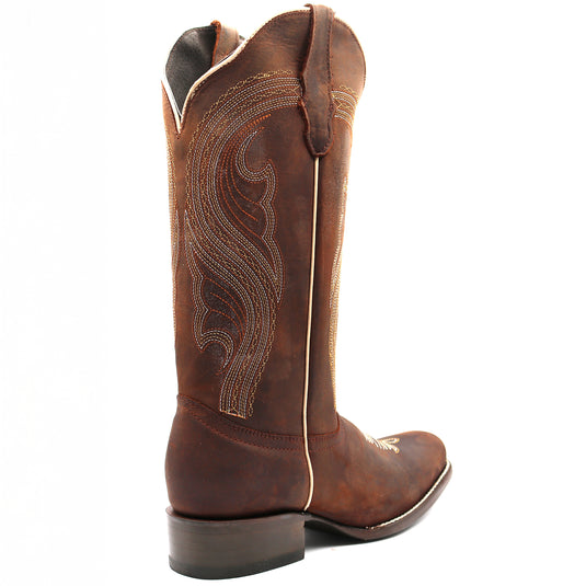 2806 - RockinLeather Women's Mad Dog Brown Western Boot