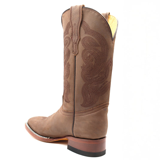 2802 - RockinLeather Women's Chocolate Crazy Horse Western Boot