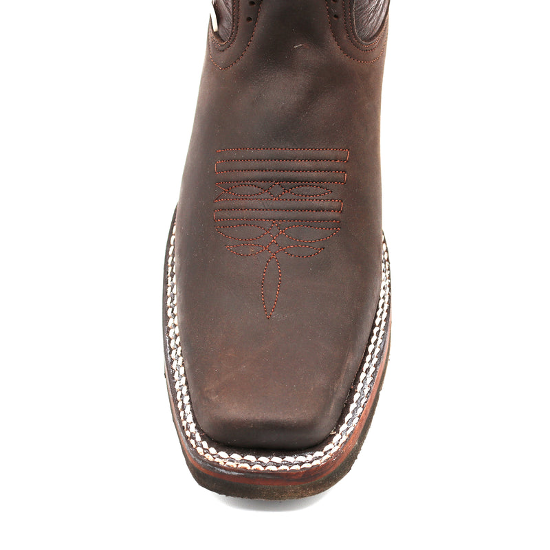 Load image into Gallery viewer, 2133 - RockinLeather Women&#39;s Dark Brown Western Boot With Narrow Square Toe
