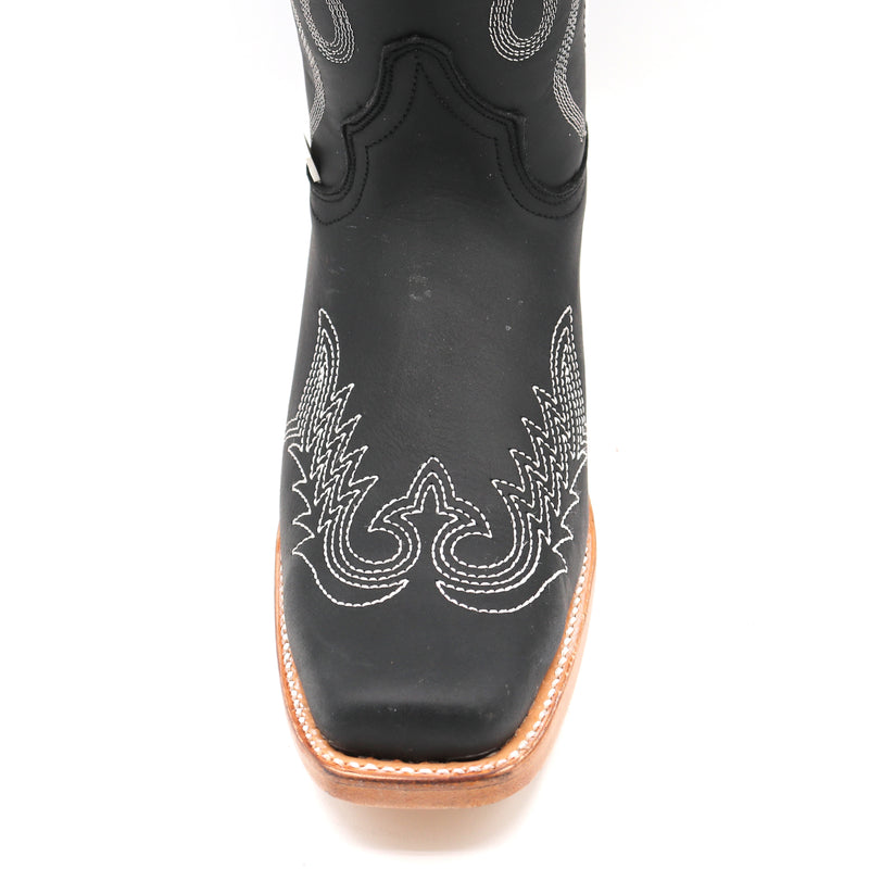 Load image into Gallery viewer, 2207 - RockinLeather Women&#39;s Black Western Boot With White Embroidery
